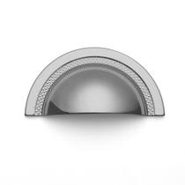 Puxador Shell 64mm Cromado Zen Design