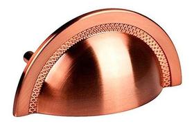 Puxador Shell 64mm Rose Escovado Zen Design