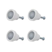 Puxador simples box banheiro acrilico abrigo pia branco kit 4 un pc Puxador simples box banheiro acrilico abrigo pia branco kit 4 un pc