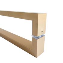 Puxador Square Aço Inox 80 cm Dourado Champanhe Puxador Square Aço Inox 80 cm Dourado Champanhe
