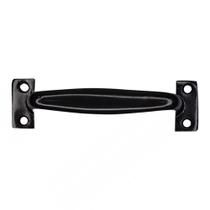 Puxador Tipo Alça de Aço P/ Porta Armário Gaveta 130mm Preto Puxador Tipo Alça de Aço P/ Porta Armário Gaveta 130mm Preto