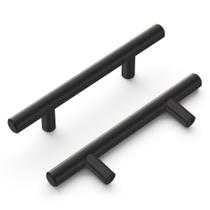 Puxador tipo barra Hickory Hardware 7,6 cm entre furos, níquel preto Puxador tipo barra Hickory Hardware 7,6 cm entre furos, níquel preto