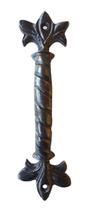 Puxador Trançado Em Bronze Oxidado Portas 20 X 6 Cm Colonial Puxador Trançado Em Bronze Oxidado Portas 20 X 6 Cm Colonial