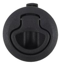 Puxador Trinco Náutico Redondo Nylon 61x35mm S/ Chave Preto