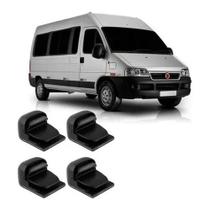 Puxador Trinco Trava De Vidro Baixo Ducato 2012 A 2018 Kit C/4