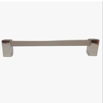 Puxador Tubo Quadrado 128mm Cromado / Anodizado 07 Peças