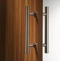 Puxador Tubular 30cm Alumínio Polido Redondo Luxo portas de madeira e de vidro