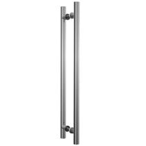 Puxador Tubular Duplo De Inox Polido - União Mundial 1000mm Puxador Tubular Duplo De Inox Polido - União Mundial 1000mm