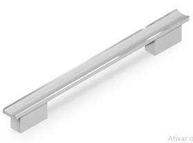 Puxador Turim 192/256mm Alumínio Fosco - 8114