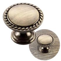 Puxador Unitário Retrô Lille Provençal Oxidado Escovado Fosco 29mm