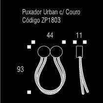 Puxador urban couro marrom zen design Puxador urban couro marrom zen design