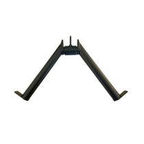 Puxador V Giro Preto Aço Academia Trava Segurança