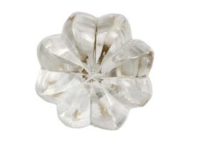 Puxador Vidro Transparente Flor
