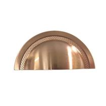 puxador zen shell 64mm rose escovado
