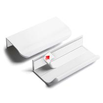 Puxadores Adesivos para Armário BaiNong, Kit com 5, 8 cm, Brancos Puxadores Adesivos para Armário BaiNong, Kit com 5, 8 cm, Brancos