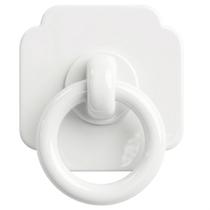 Puxadores de anel para armário trust4care branco acetinado, kit com 4, 4 cm