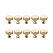 Puxadores De Armário Dourados Com Textura Serrilhada, Pacote Com 10 Para Armários De Cozinha,