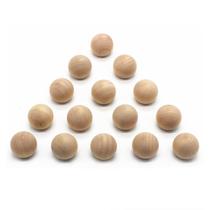 Puxadores de gaveta em madeira em formato de bola WEICHUAN, kit com 15 unidades, 3,8 cm Puxadores de gaveta em madeira em formato de bola WEICHUAN, kit com 15 unidades, 3,8 cm