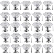 Puxadores de Gaveta NSBELL 26 Peças 24 mm Acrílico Cristal Transparente Puxadores de Gaveta NSBELL 26 Peças 24 mm Acrílico Cristal Transparente
