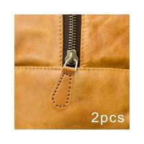 Puxadores De Zíper Em Couro PU 2 Peças Para Reparo E Substituição Em Bolsas, Malas, Jaquetas