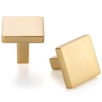 Puxadores para armário ASKANO ZK2401, pacote com 10, 2,8 cm, dourado escovado Puxadores para armário ASKANO ZK2401, pacote com 10, 2,8 cm, dourado escovado