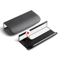 Puxadores para armário BaiNong 3" pretos autoadesivos, kit com 5 Puxadores para armário BaiNong 3" pretos autoadesivos, kit com 5
