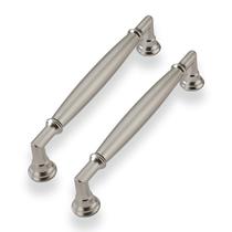 Puxadores para armário CABDM 13 cm níquel acetinado escovado, kit com 2