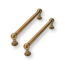 Puxadores para armário CABDM 9,5 cm, latão antigo, 2 unidades Puxadores para armário CABDM 9,5 cm, latão antigo, 2 unidades