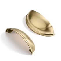 Puxadores para armário CABDM 96 mm em liga de zinco, bronze, 2 unidades