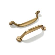Puxadores para armário CABDM, distância entre furos de 4" em bronze, kit com 2 Puxadores para armário CABDM, distância entre furos de 4" em bronze, kit com 2