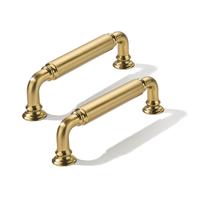 Puxadores para armário CABDM, kit com 2, entre-eixos de 8,9 cm, bronze