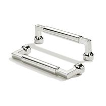 Puxadores para armário CABDM, kit com 2 peças, furação de 9,6 cm, níquel Puxadores para armário CABDM, kit com 2 peças, furação de 9,6 cm, níquel