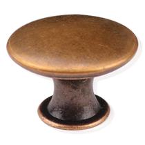 Puxadores para armário Cangder, kit com 12, cobre antigo, 3 cm de diâmetro