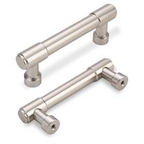 Puxadores para armário de cozinha BUKOBYHE, 2 unidades, 7,6 cm, níquel acetinado