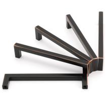 Puxadores para armário de cozinha KOOFIZO 5" bronze escovado a óleo, kit com 5 unidades Puxadores para armário de cozinha KOOFIZO 5" bronze escovado a óleo, kit com 5 unidades