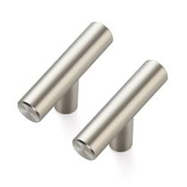 Puxadores para armário de cozinha Ravinte Hardware, kit com 5 unidades, 5 cm, níquel escovado Puxadores para armário de cozinha Ravinte Hardware, kit com 5 unidades, 5 cm, níquel escovado