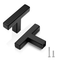 Puxadores para Armário EZRENOVA Preto Fosco em Aço Inoxidável - Kit com 10 Puxadores para Armário EZRENOVA Preto Fosco em Aço Inoxidável - Kit com 10