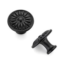 Puxadores para armário JOY DECOR 3,2 cm preto fosco vintage