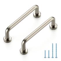 Puxadores para armário JOY DECOR, distância entre furos de 7,6 cm, níquel escovado