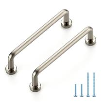 Puxadores para armário JOY DECOR, distância entre furos de 9,6 cm, níquel escovado