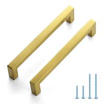 Puxadores para armário JOY DECOR dourados em aço inoxidável 160 mm