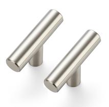 Puxadores para armário JOY DECOR, pacote com 5, níquel escovado, 5 cm