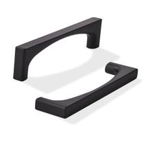 Puxadores para armário khtumeware 128 mm preto fosco, 2 unidades
