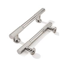 Puxadores para armário khtumeware, 2 unidades, níquel polido, 9,6 cm Puxadores para armário khtumeware, 2 unidades, níquel polido, 9,6 cm
