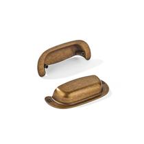Puxadores para armário khtumeware 64 mm em latão vintage, kit com 2 Puxadores para armário khtumeware 64 mm em latão vintage, kit com 2