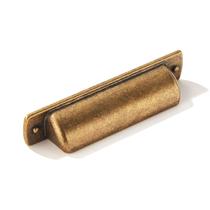 Puxadores para armário khtumeware 7,6 cm entre furos, acabamento em latão antigo, kit com 4 Puxadores para armário khtumeware 7,6 cm entre furos, acabamento em latão antigo, kit com 4