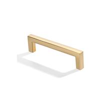 Puxadores para armário khtumeware 89 mm dourado escovado quadrado Puxadores para armário khtumeware 89 mm dourado escovado quadrado