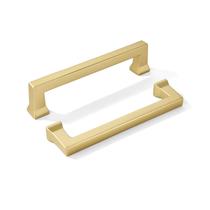 Puxadores para armário khtumeware 96 mm dourado escovado, kit com 2 Puxadores para armário khtumeware 96 mm dourado escovado, kit com 2