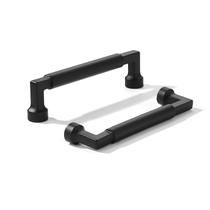 Puxadores para armário khtumeware 96 mm preto fosco, kit com 2 Puxadores para armário khtumeware 96 mm preto fosco, kit com 2