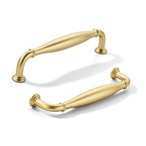 Puxadores para armário khtumeware com distância entre furos de 13 cm, dourado escovado Puxadores para armário khtumeware com distância entre furos de 13 cm, dourado escovado